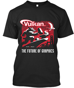 Vulkan Shirt at SIGGRAPH